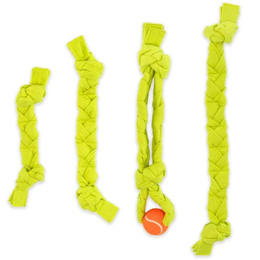 GURU Squeaking Tennis Snuffle Rope Dog Toy