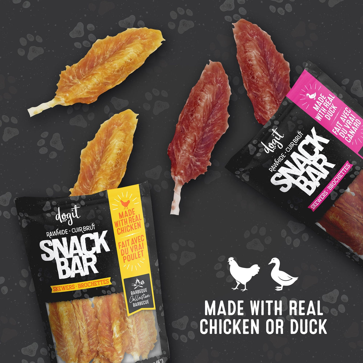 Hagen Dogit Snack Bar Chicken & Beefhide Skewers