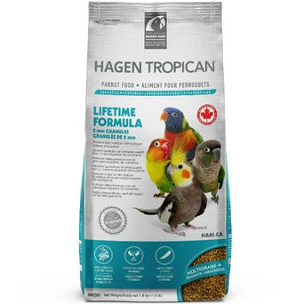 Hagen Tropican Lifetime Formula 2mm Granules for Parrots