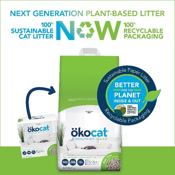 Healthy Pet ökocat Dust Free Non-Clumping Paper Pellet Cat Litter