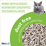 Healthy Pet ökocat Dust Free Non-Clumping Paper Pellet Cat Litter