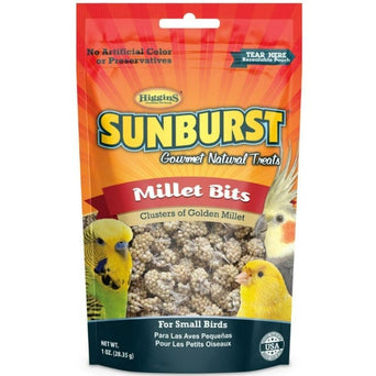 Higgins Premium Pet Foods Sunburst Millet Bits Gourmet Natural Bird Treats