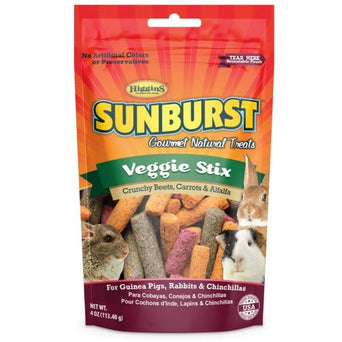 Higgins Premium Pet Foods Sunburst Veggie Stix Gourmet Natural Treats for Small Animals
