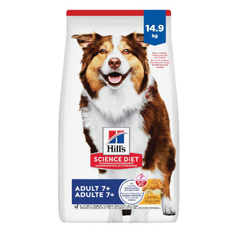Hill's Science Diet Adult 7+ Chicken Meal, Barley & Rice Recipe Dry Dog Food, 33lb