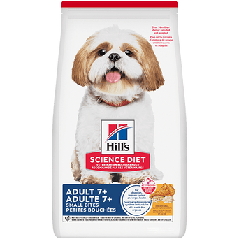 Hill's Science Diet Adult 7+ Small Bites Chicken Meal, Barley & Rice Recipe Dry Dog Food
