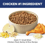 Hill's Science Diet Adult 7+ Small Bites Chicken Meal, Barley & Rice Recipe Dry Dog Food