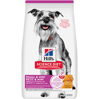 Hill's Science Diet Adult 7+ Small & Mini Chicken & Brown Rice Recipe Dry Dog Food