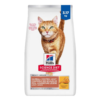 Hill's Science Diet Adult Hairball Control Light Chicken Recipe Dry Cat Food, 7lb