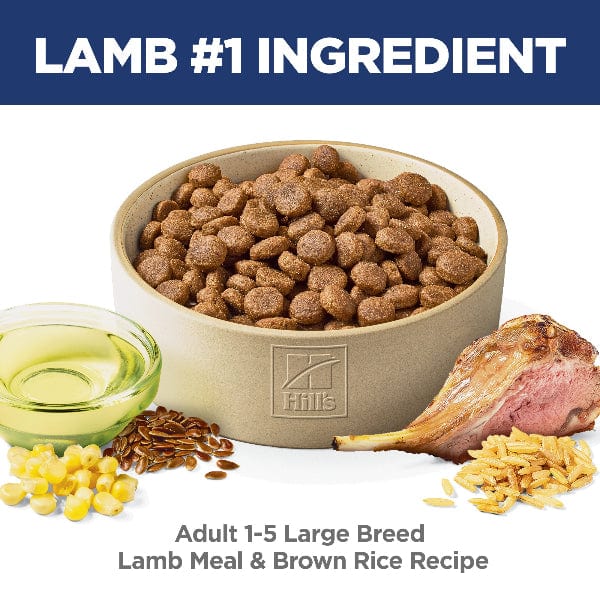Hill's Science Diet Adult Large Breed Lamb Meal & Brown Rice Recipe Dry Dog Food, 33lb