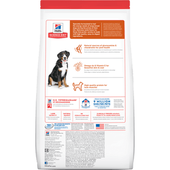 Hill's Science Diet Adult Large Breed Lamb Recipe Dry Dog Food, 33lb