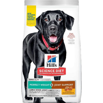Hill's Science Diet Adult Large Breed Perfect Weight & Joint Support Chicken Recipe Dry Dog Food, 25lb