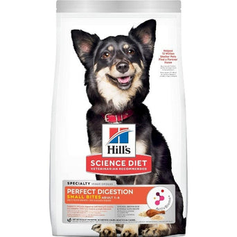 Hill's Science Diet Adult Perfect Digestion Small Bites Chicken Recipe Dry Dog Food, 3.5lb