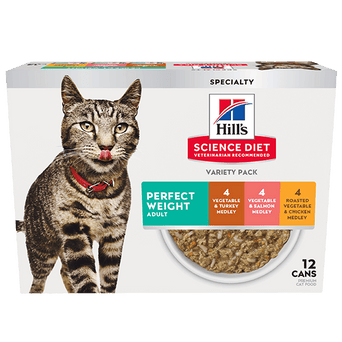 Hill's Science Diet Adult Perfect Weight Medley Canned Cat Food Variety Pack