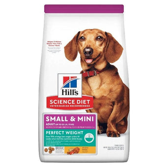 Hill's Science Diet Adult Perfect Weight Small & Mini Chicken Recipe Dry Dog Food, 4lb