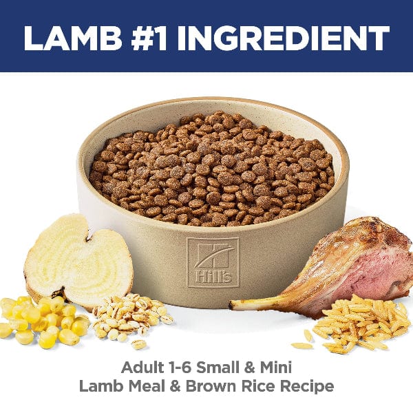 Hill's Science Diet Adult Small & Mini Lamb Meal & Brown Rice Recipe Dry Dog Food, 4.5lb