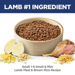 Hill's Science Diet Adult Small & Mini Lamb Meal & Brown Rice Recipe Dry Dog Food, 4.5lb