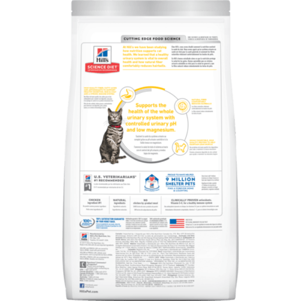 Hills urinary hairball cat food clearance
