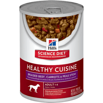 Hill's Science Diet Healthy Cuisine Braised Beef, Carrots & Peas Stew Adult Canned Dog Food