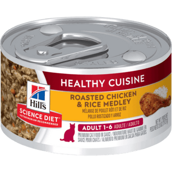 Hill's Science Diet Healthy Cuisine Roasted Chicken & Rice Medley Adult Canned Cat Food