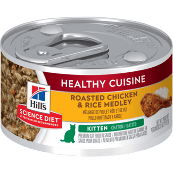 Hill's Science Diet Healthy Cuisine Roasted Chicken & Rice Medley Canned Kitten Food