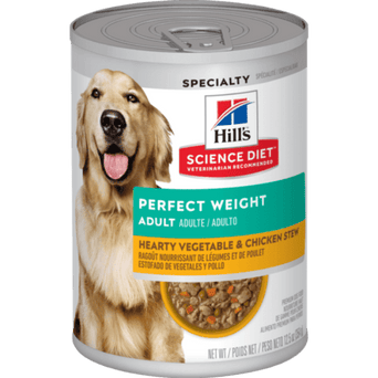 Hill's Science Diet Perfect Weight Hearty Vegetable & Chicken Stew Adult Canned Dog Food