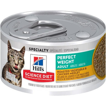 Hill's Science Diet Perfect Weight Roasted Vegetable & Chicken Medley Adult Canned Cat Food