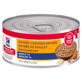 Hill's Science Diet Savory Chicken Entree Adult 7+ Canned Cat Food, 5.5oz