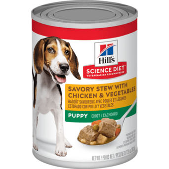 Hill's Science Diet Savory Stew with Chicken & Vegetables Canned Puppy Food