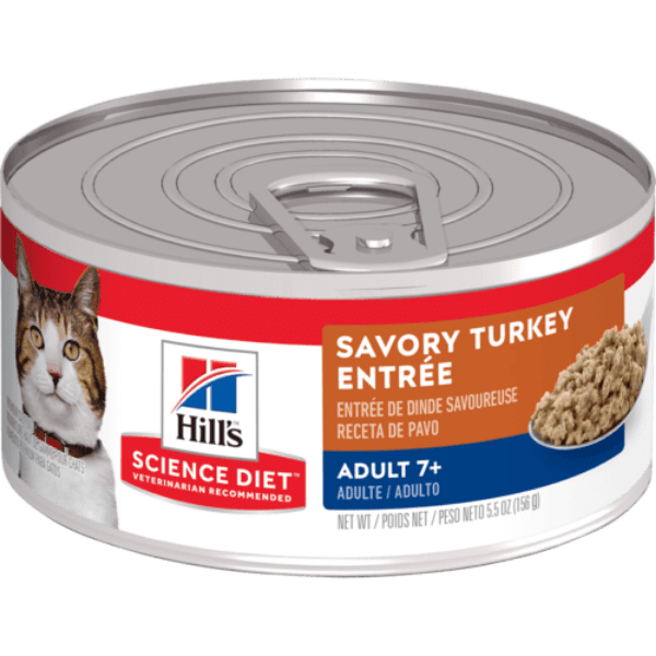 Hill's Science Diet Savory Turkey Entree Adult 7+ Canned Cat Food