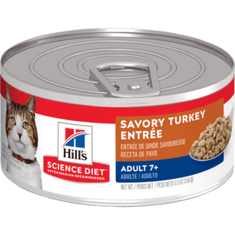 Hill's Science Diet Savory Turkey Entree Adult 7+ Canned Cat Food