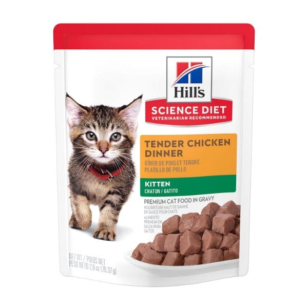 Hill's Science Diet Tender Chicken Dinner Kitten Food Pouch
