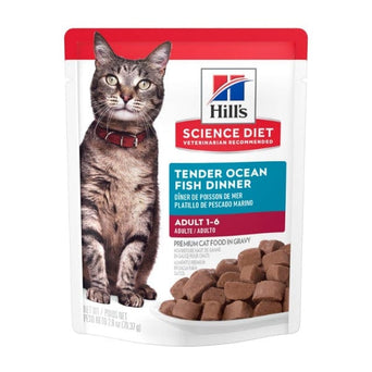 Hill's Science Diet Tender Ocean Fish Dinner Adult Cat Food Pouch