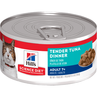 Hill's Science Diet Tender Tuna Dinner Adult 7+ Canned Cat Food