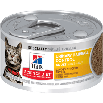 Hill's Science Diet Urinary Hairball Control Savory Chicken Entree Adult Canned Cat Food
