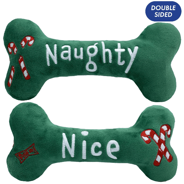 Huxley Kent Naughty and Nice Bone Dog Toy