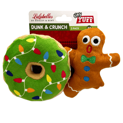 Huxley & Kent Tiny Tuff Dunk & Crunch Dog Toy