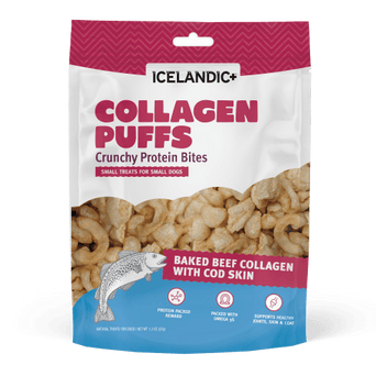 Icelandic+ Icelandic+ Beef Collagen Puffs with Cod Skin Treats for Small Dogs