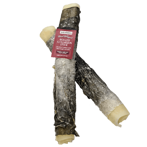Icelandic+ Beef Collagen Rolled Chew Wrapped With Cod Skin