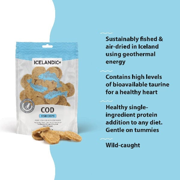 Icelandic+ Icelandic+ Cod Fish Chips Dog Treats