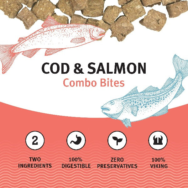 Icelandic+ Icelandic+ Cod & Salmon Combo Bites Fish Dog Treats