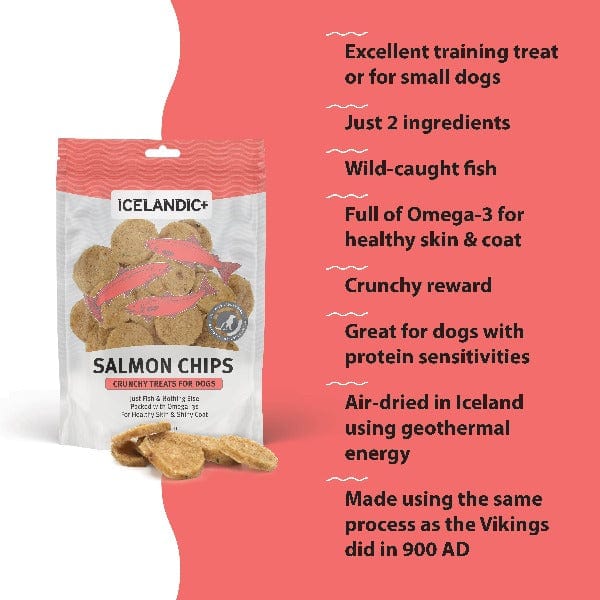 Icelandic+ Icelandic+ Salmon Fish Chips Dog Treats