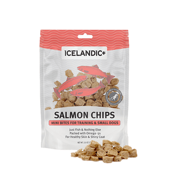 Icelandic+ Icelandic+ Salmon Mini Fish Chips Dog Treats