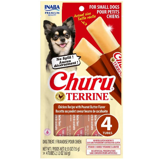 Inaba Churu Terrine Chicken Recipe with Peanut Butter Flavor Dog Treats