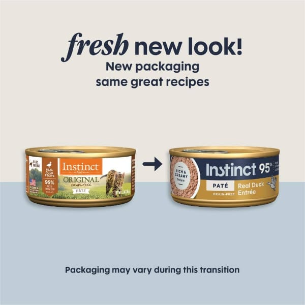 Instinct Instinct Pate Real Duck Entree Canned Cat Food, 5.5oz