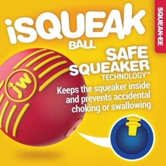 JW Pet JW Pet iSqueak Rubber Ball for Dogs