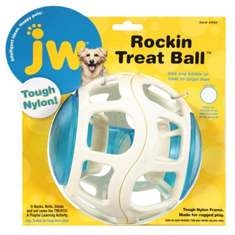 JW Pet JW Rockin Treat Ball Dog Toy