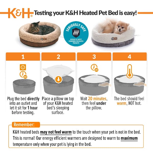 K&H K&H Thermo-Snuggle Cup Heated Cat Bed