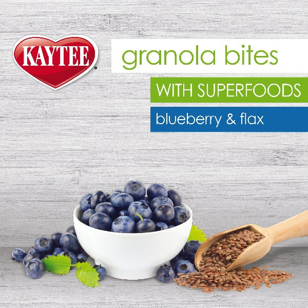 Kaytee Kaytee Granola Bites with Superfoods Blueberry & Flax