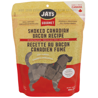Kettle Craft Pet Products Jay's Gourmet Smoked Canadian Bacon Recipe Dog Treats