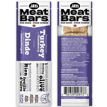 Kettle Craft Pet Products Jay's Meatbars For Dogs; Turkey & Cranberry